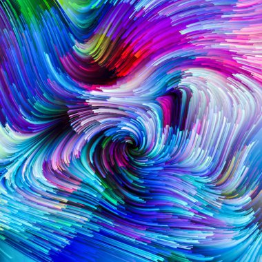 Öpücük renkli boya